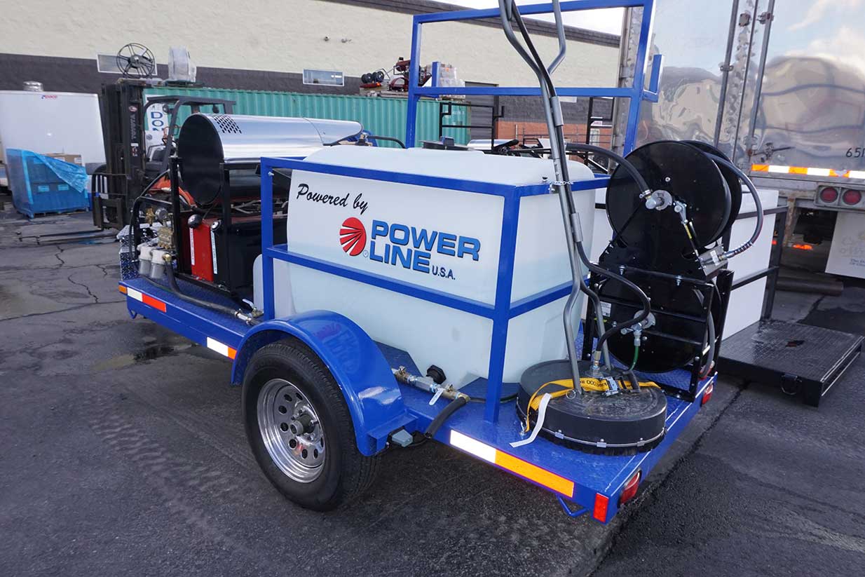 Starter Fully Loaded Package Pressure Wash Trailer Tandem Axle