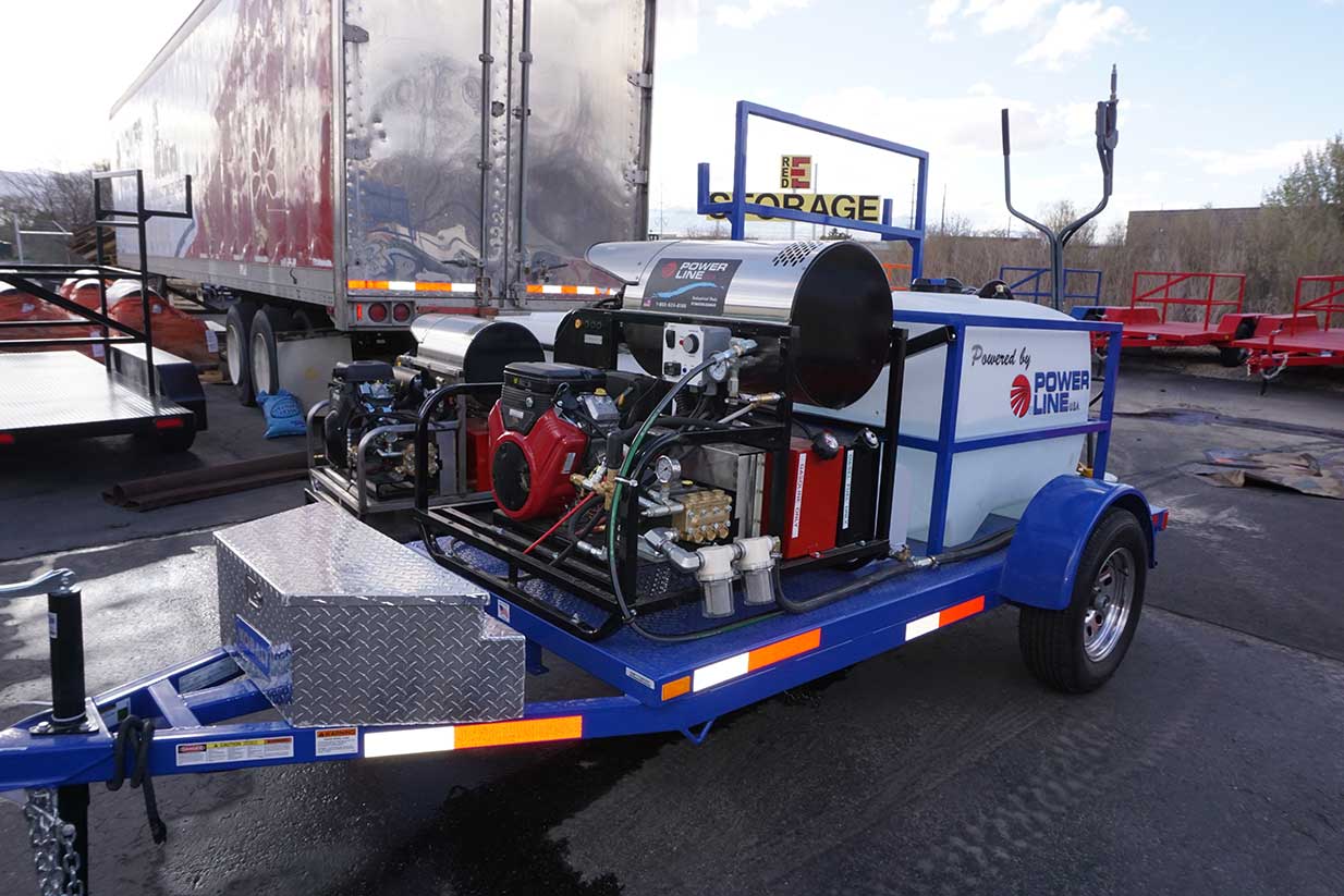 Starter Fully Loaded Package Pressure Wash Trailer Tandem Axle