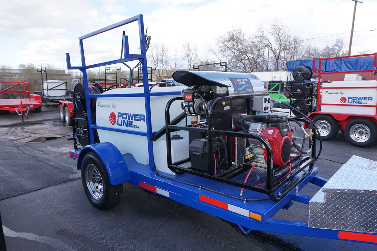 Starter Fully Loaded Package Pressure Wash Trailer Tandem Axle