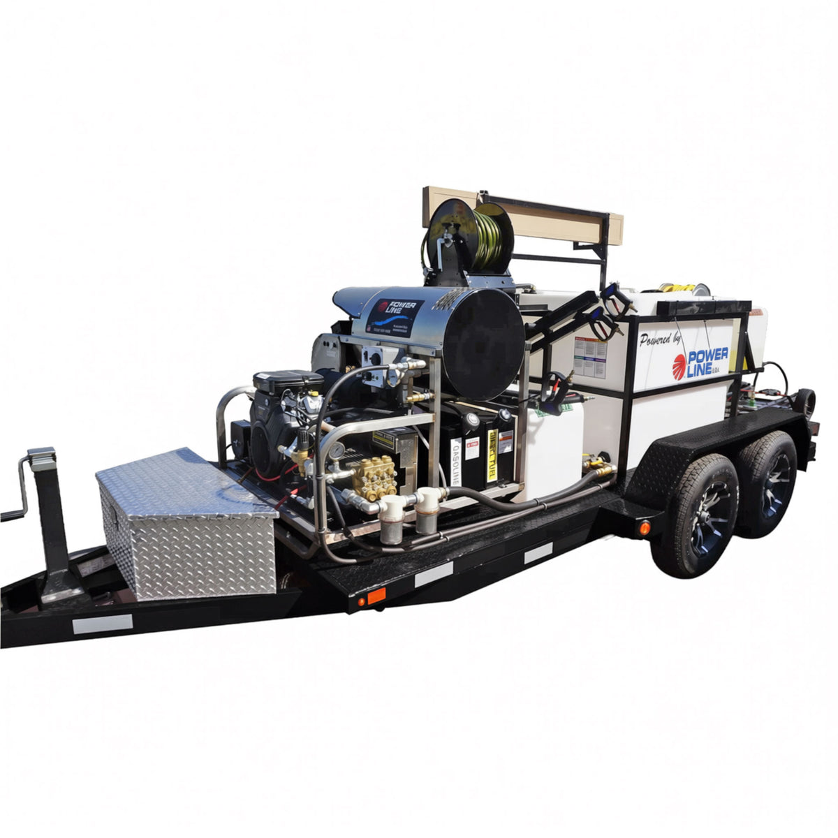 35HP Pressure Wash Trailer with Soft Wash System - Tandem Axle