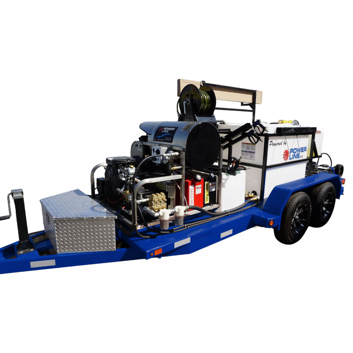 35HP Pressure Wash Trailer with Soft Wash System - Tandem Axle