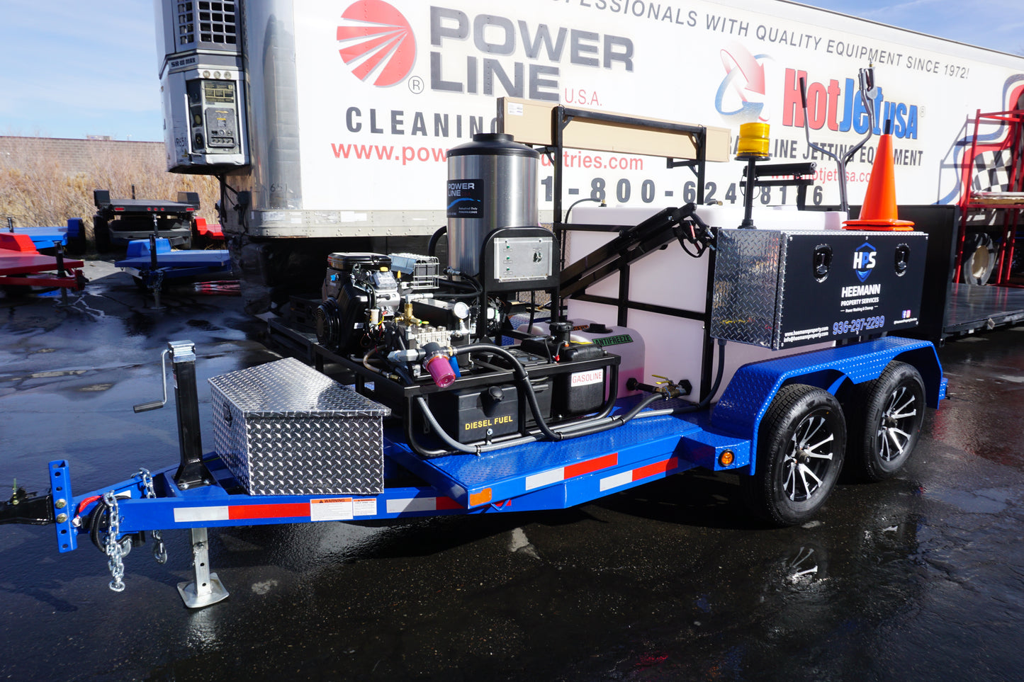 Starter Fully Loaded Package Pressure Wash Trailer Tandem Axle