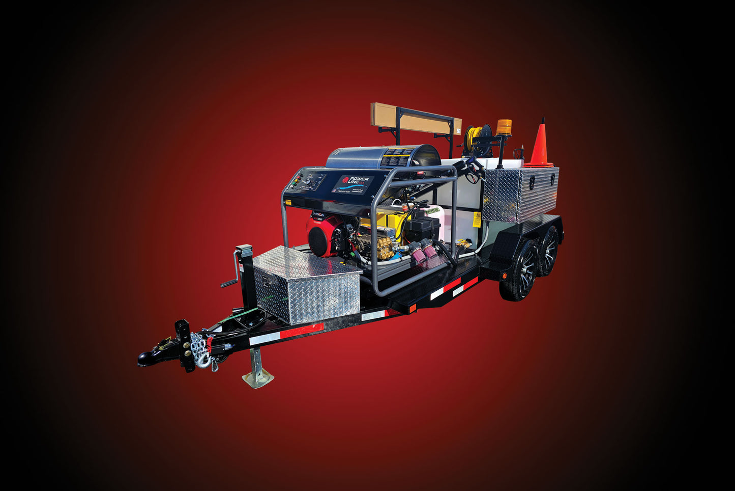Honda GX690 Base Package Pressure Wash Trailer Tandem Axle