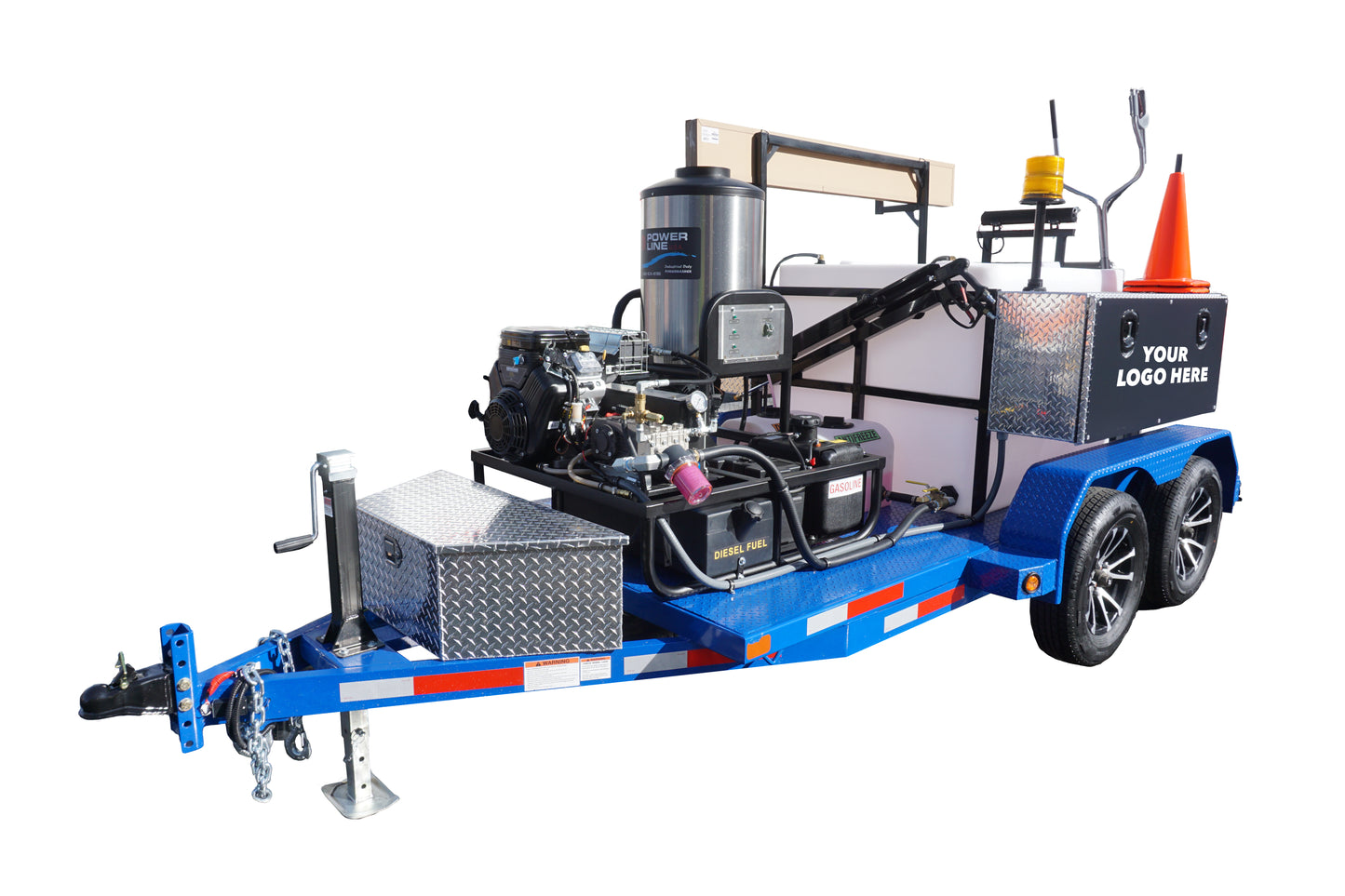 Starter Fully Loaded w/ Branding Package Pressure Wash Trailer Tandem Axle