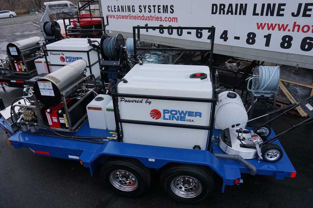 35HP Pressure Wash Trailer with Soft Wash System - Tandem Axle