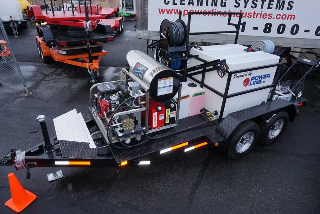 35HP Pressure Wash Trailer with Soft Wash System - Tandem Axle