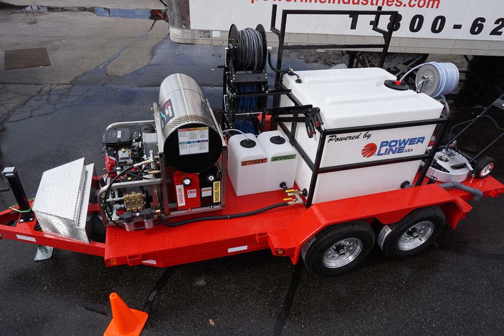 35HP Pressure Wash Trailer with Soft Wash System - Tandem Axle