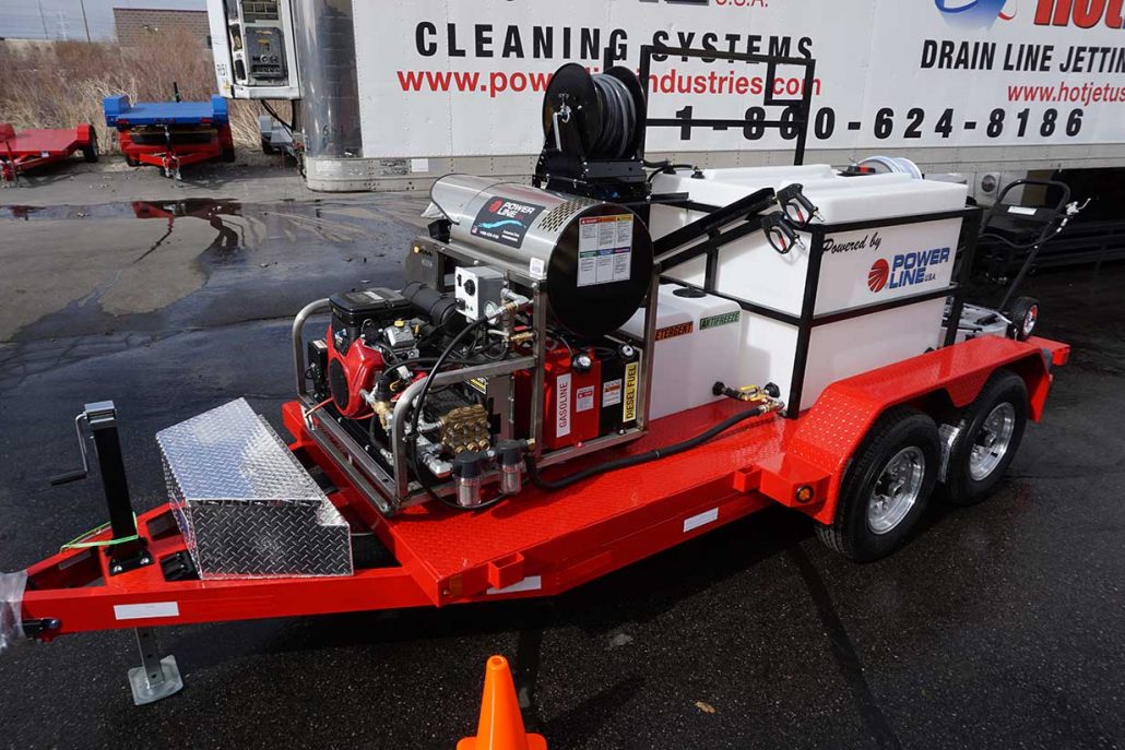 35HP Pressure Wash Trailer with Soft Wash System - Tandem Axle