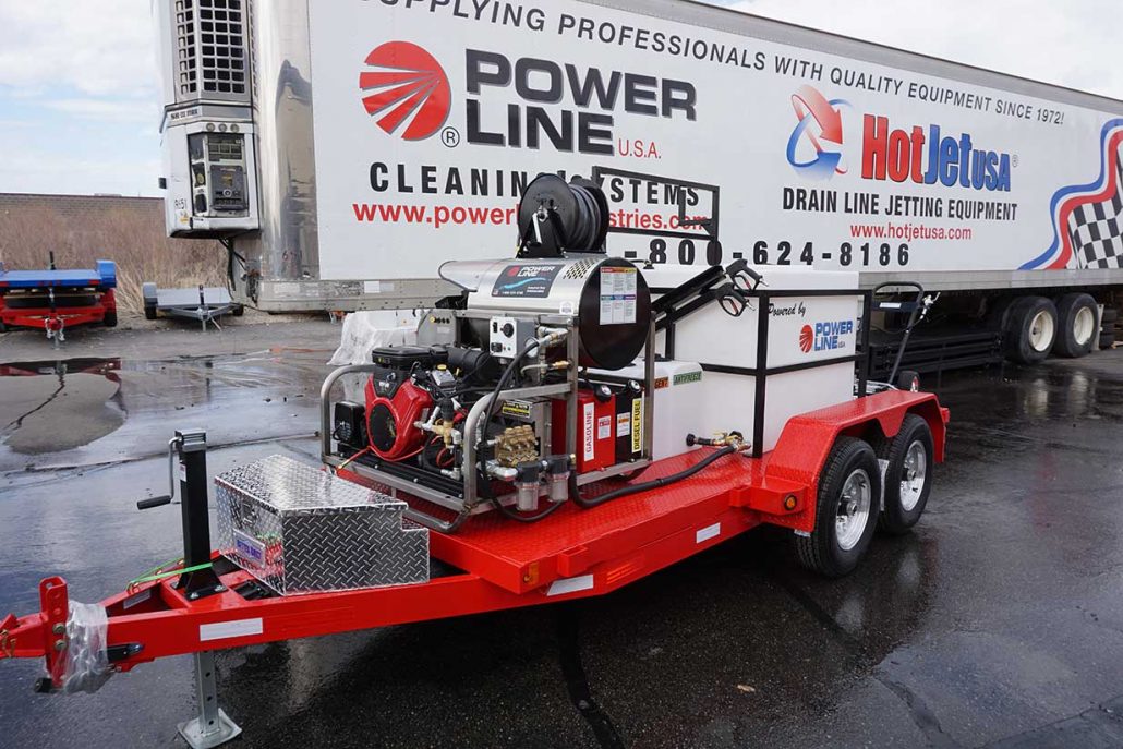 35HP Pressure Wash Trailer with Soft Wash System - Tandem Axle