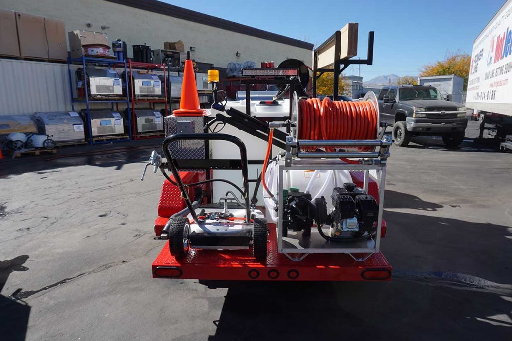 Honda GX690 Pressure Wash Trailer with Soft Wash System - Tandem Axle