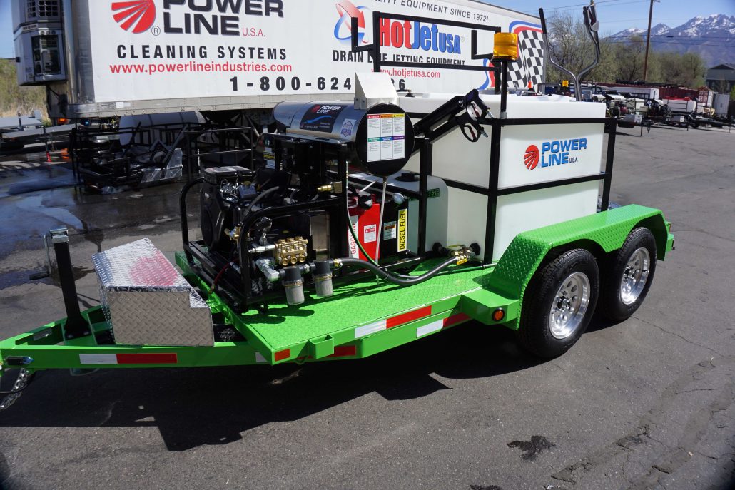 Starter Fully Loaded Package Pressure Wash Trailer Tandem Axle